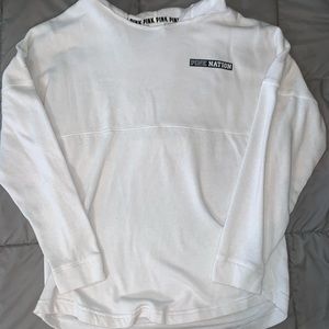 White sweatshirt from Pink